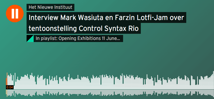 Control Syntax Rio In the media